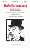 Etudes germaniques, no 01, 2005